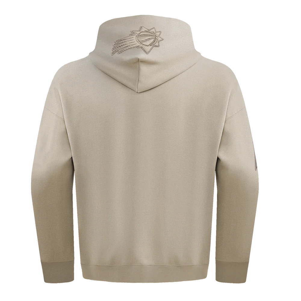 NBA PHOENIX SUNS NEUTRAL DROP SHOULDER FLEECE PULLOVER HOODIE (TAUPE) - Image 5