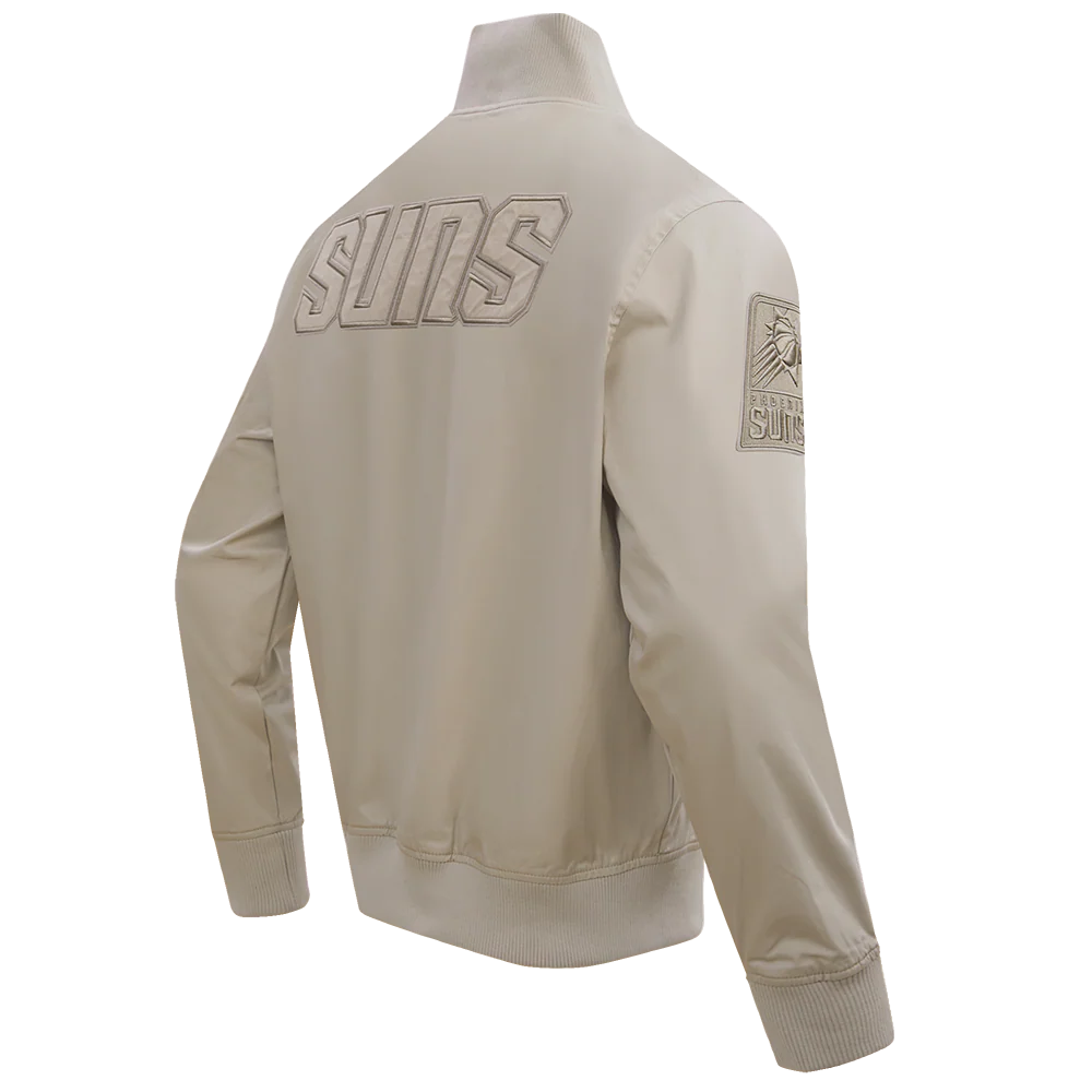 NBA PHOENIX SUNS NEUTRAL TWILL JACKET (TAUPE) - Image 3
