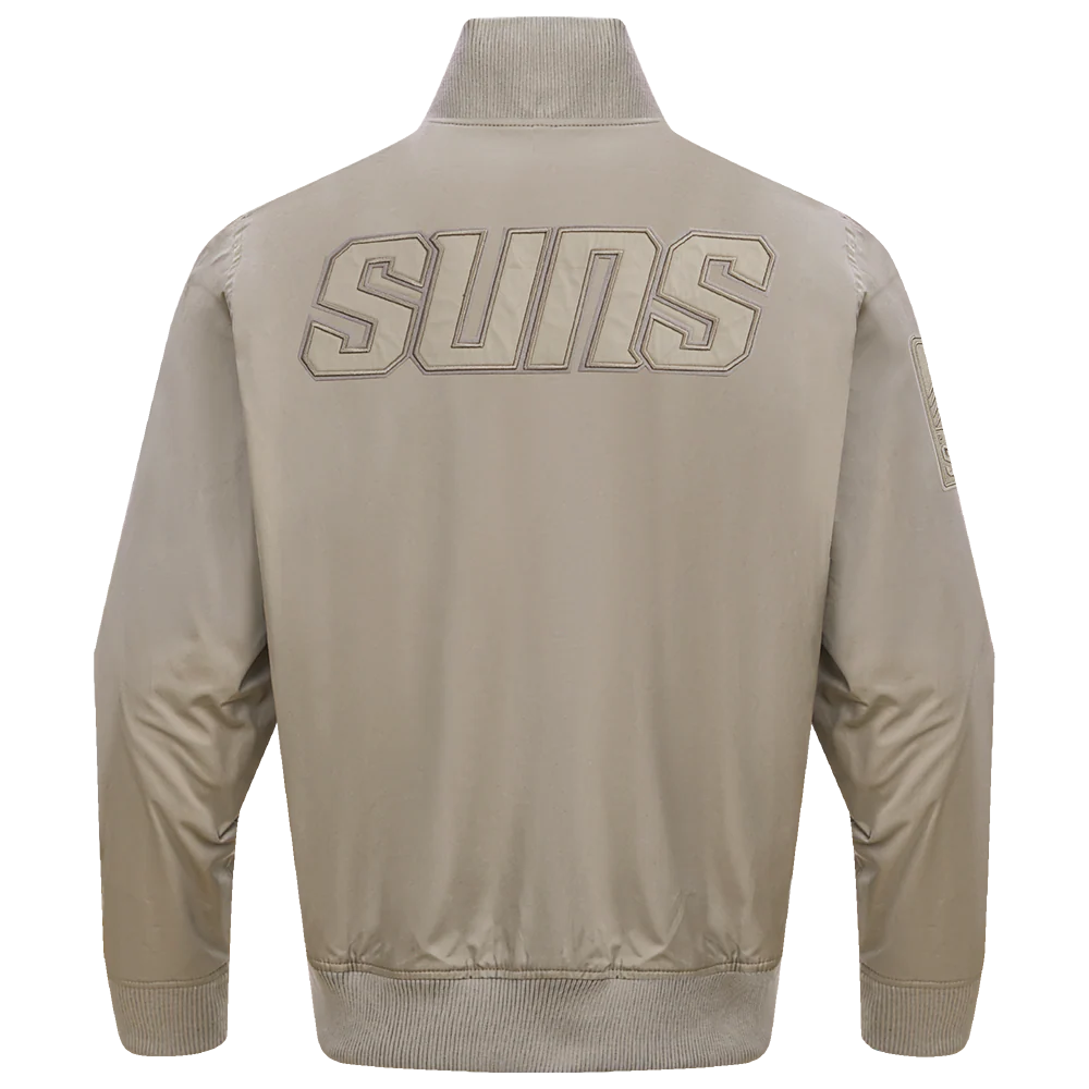 NBA PHOENIX SUNS NEUTRAL TWILL JACKET (TAUPE) - Image 4