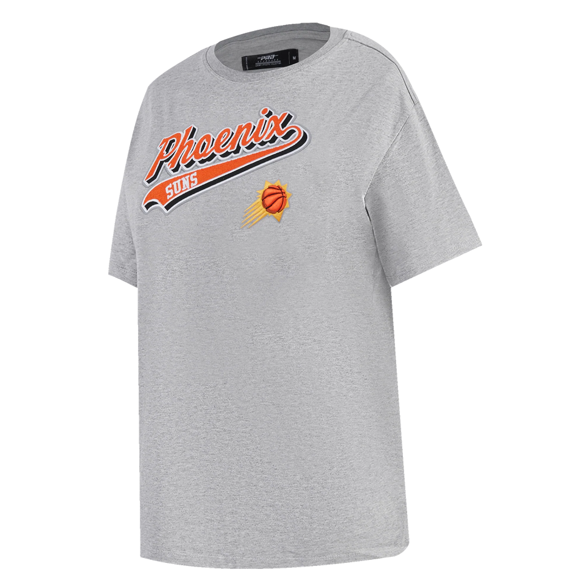 NBA PHOENIX SUNS SCRIPT TAIL WOMEN'S BOYFRIEND TEE (HEATHER GREY) - Image 2