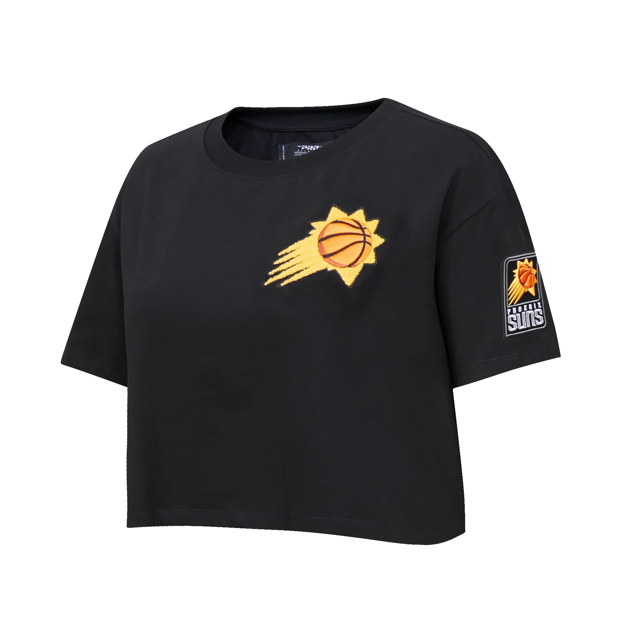 NBA PHOENIX SUNS CLASSIC WOMEN'S BOXY TEE (BLACK) - Image 6