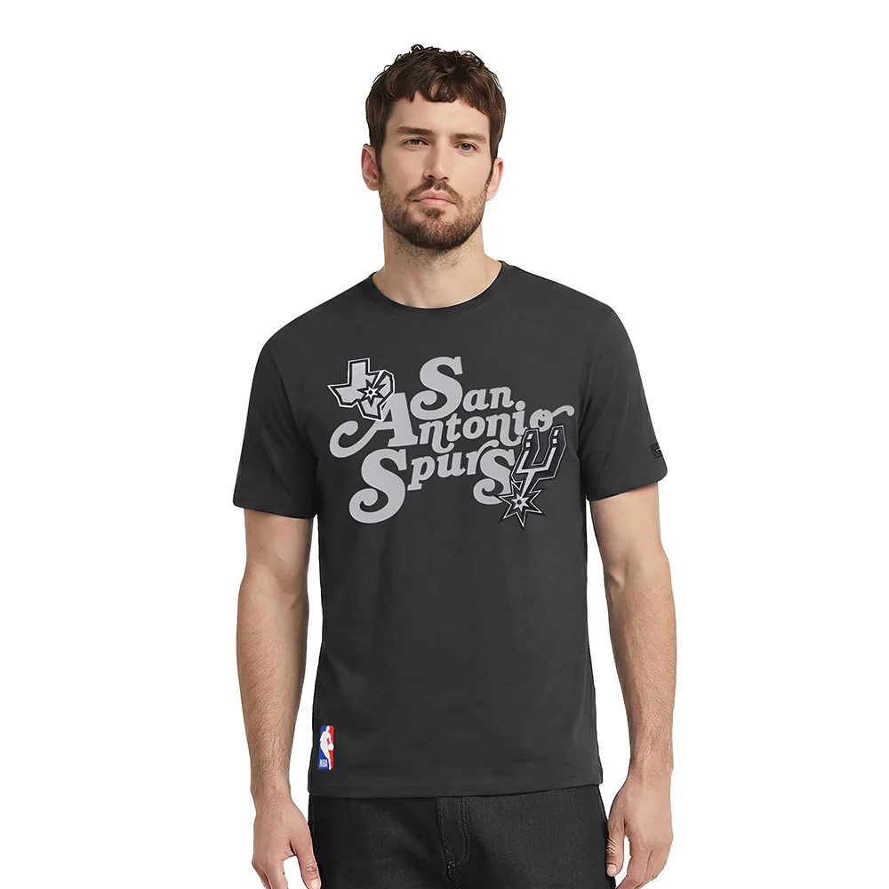 NBA SAN ANTONIO SPURS SOUVENIR MEN'S SJ TEE (BLACK)