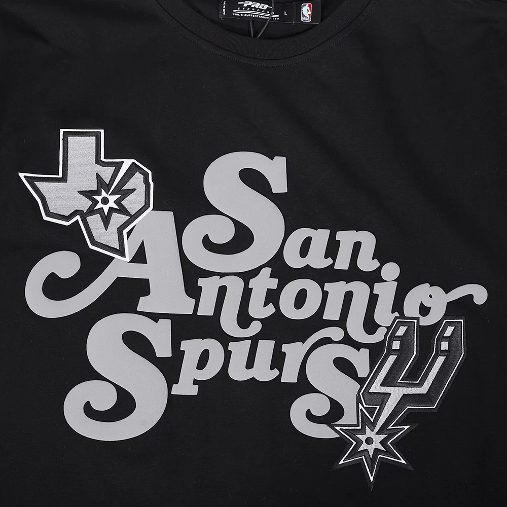 NBA SAN ANTONIO SPURS SOUVENIR MEN'S SJ TEE (BLACK) - Image 9