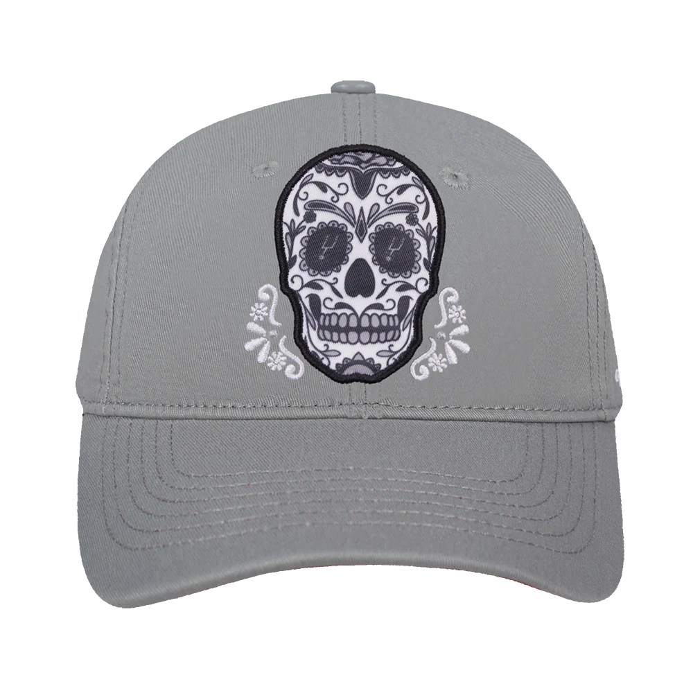 NBA SAN ANTONIO SPURS SUGAR SKULL WOOL BLEND PRO PINCH SNAPBACK (GRAY) - Image 3