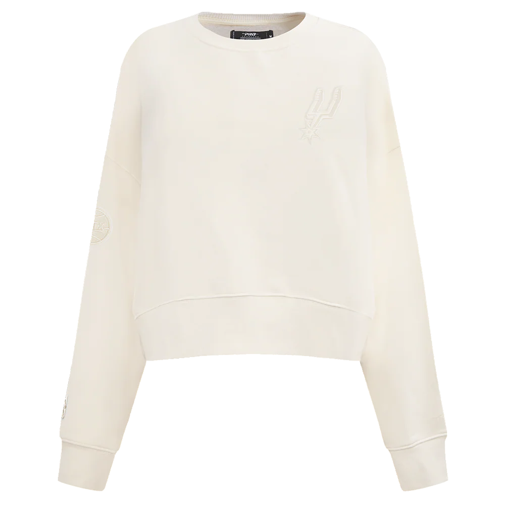 NBA SAN ANTONIO SPURS NEUTRAL WOMEN'S CREWNECK (EGGSHELL) - Image 3