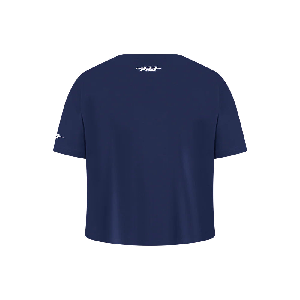 NBA WASHINGTON WIZARDS RETRO CLASSIC LITTLE GIRLS SHORT SLEEVE BOXY TEE (MIDNIGHT NAVY) - Image 3
