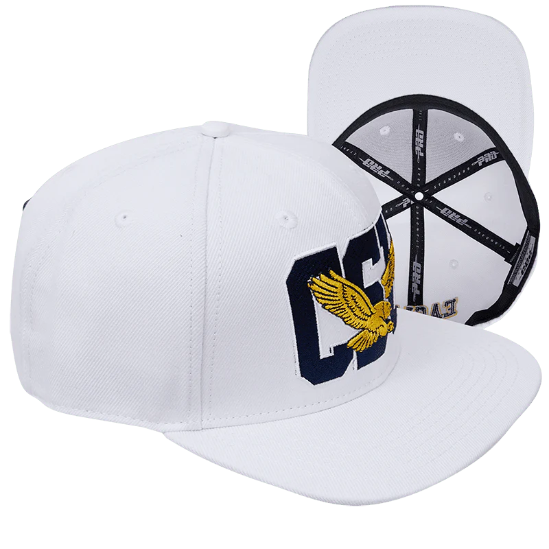 COPPIN STATE UNIVERSITY CLASSIC UNISEX WOOL SNAPBACK HAT (WHITE) - Image 6