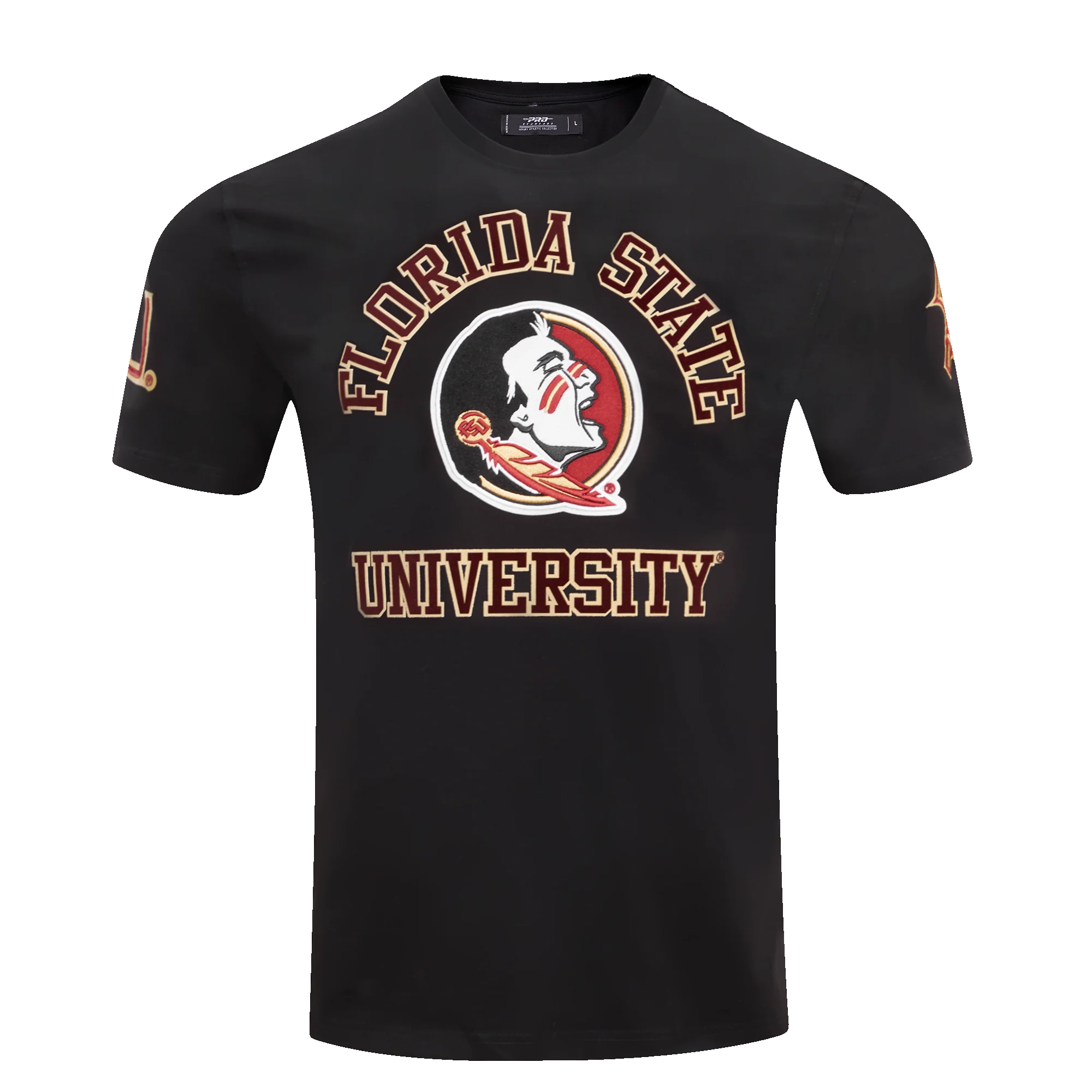 FLORIDA STATE UNIVERSITY CLASSIC MEN'S STACKED LOGO TEE (BLACK) - Image 10