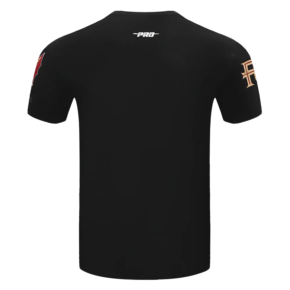 FLORIDA STATE UNIVERSITY CLASSIC MEN'S STACKED LOGO TEE (BLACK) - Image 5