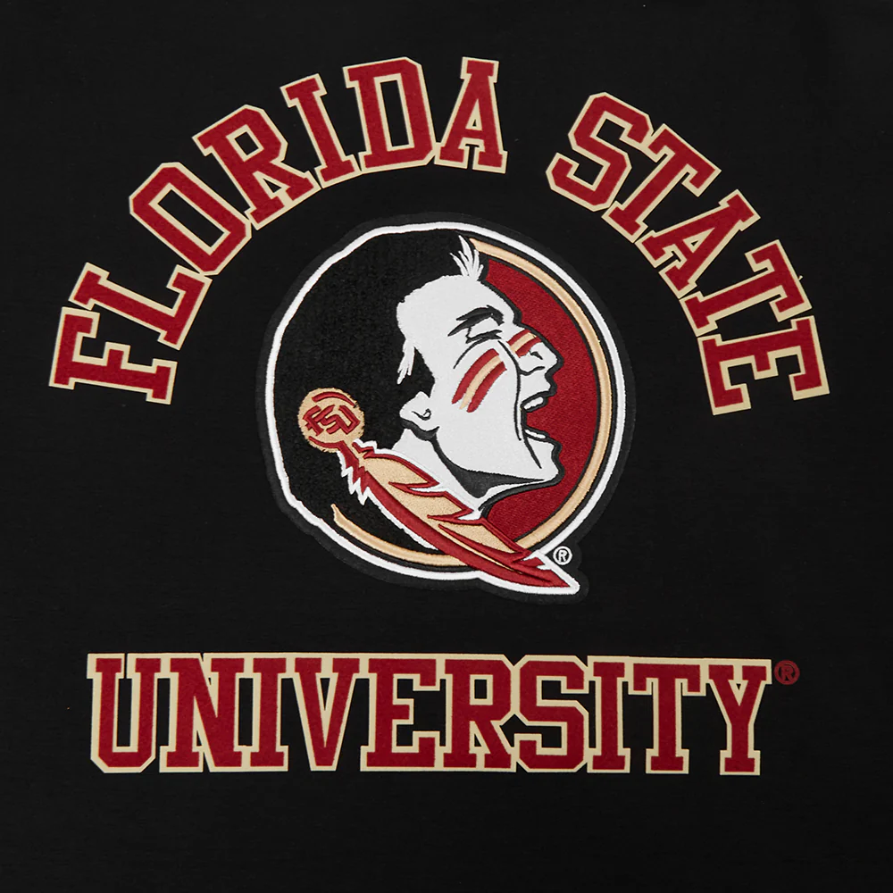 FLORIDA STATE UNIVERSITY CLASSIC MEN'S STACKED LOGO TEE (BLACK) - Image 9