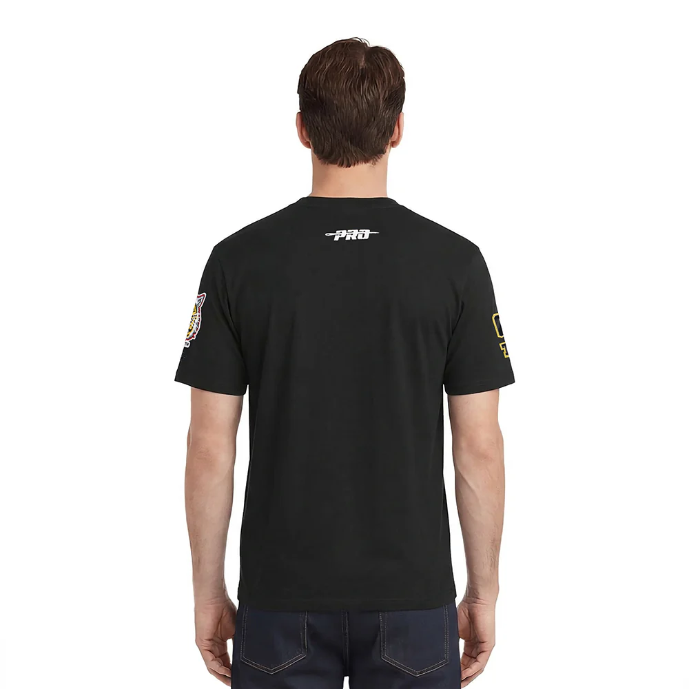 GRAMBLING STATE UNIVERSITY CLASSIC MEN'S STACKED LOGO TEE (BLACK) - Image 2