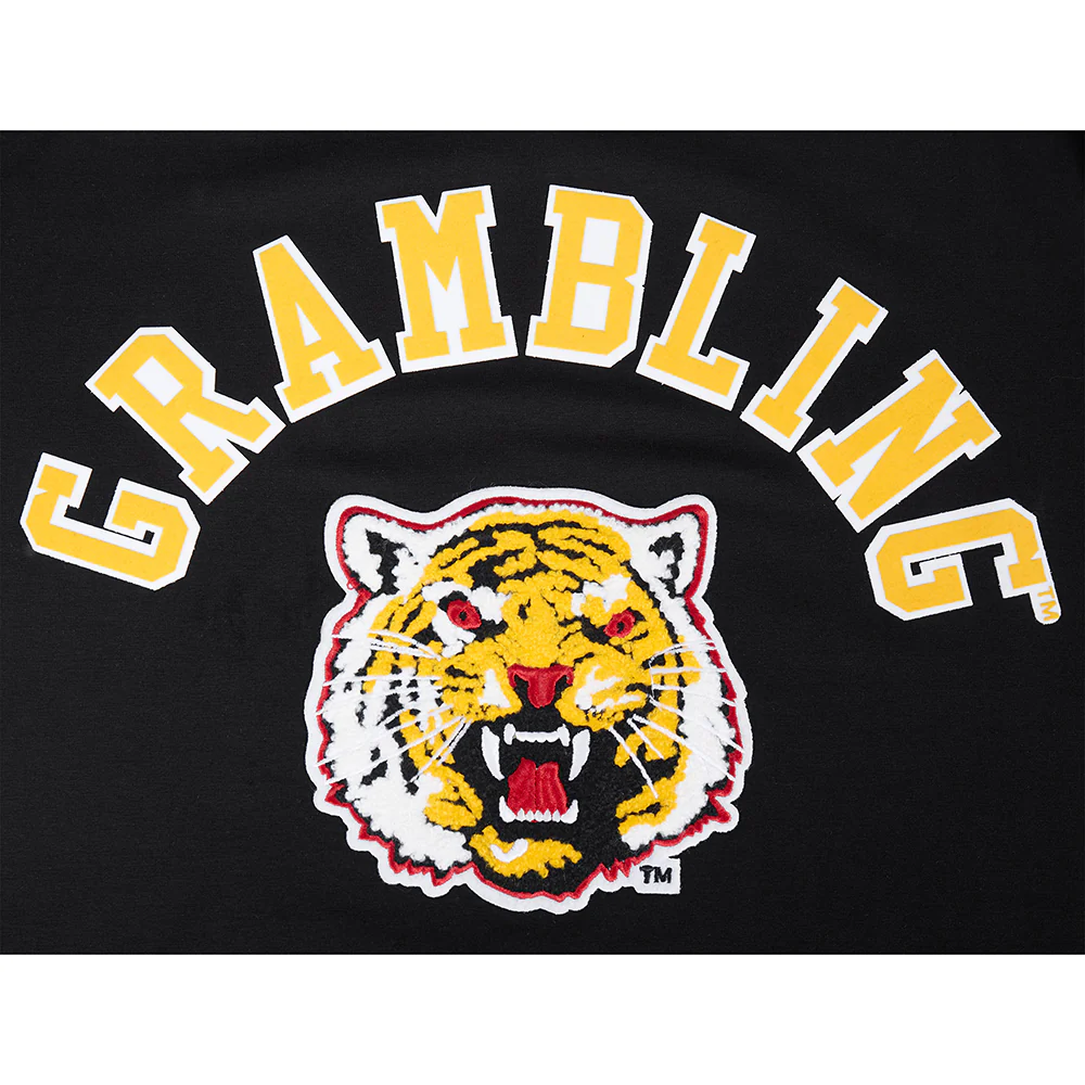 GRAMBLING STATE UNIVERSITY CLASSIC MEN'S STACKED LOGO TEE (BLACK) - Image 7