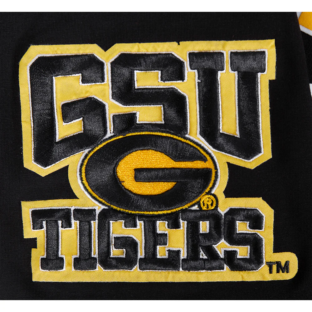 GRAMBLING STATE UNIVERSITY CLASSIC MEN'S STACKED LOGO TEE (BLACK) - Image 9