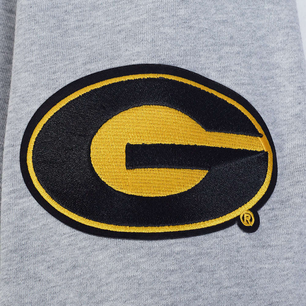 GRAMBLING STATE UNIVERSITY CLASSIC MEN'S STACKED LOGO PULLOVER HOODI (HEATHER GRAY/BLACK) - Image 8
