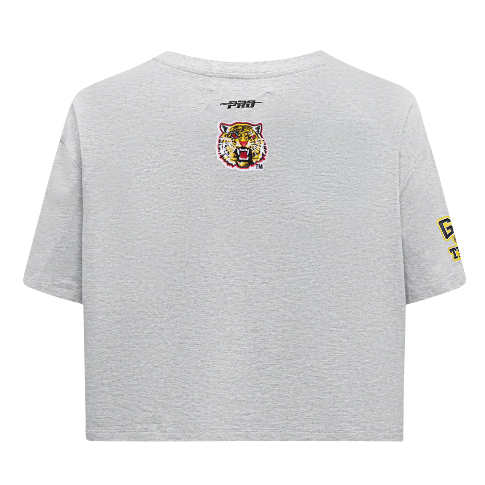 GRAMBLING STATE UNIVERSITY CLASSIC SINGLE JERSEY BOXY TEE (HEATHER GREY) - Image 3