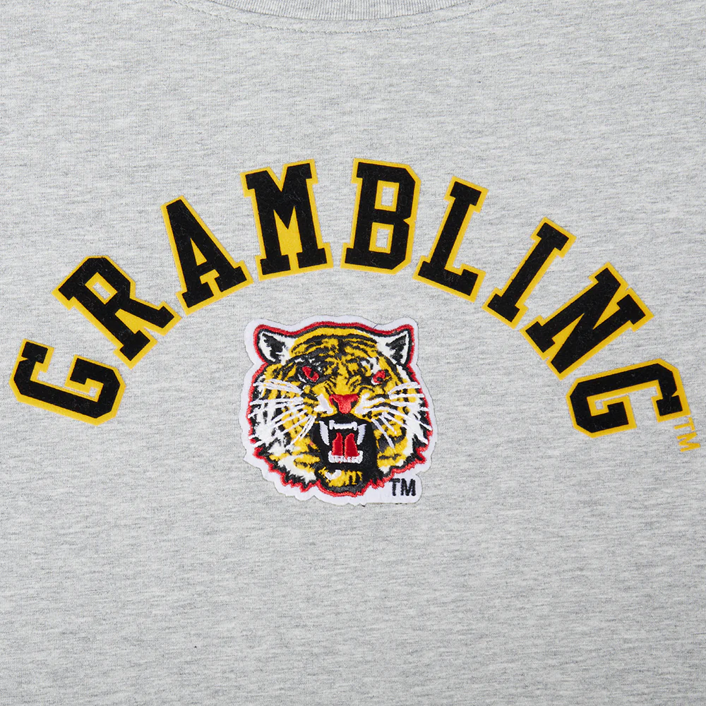GRAMBLING STATE UNIVERSITY CLASSIC SINGLE JERSEY BOXY TEE (HEATHER GREY) - Image 5