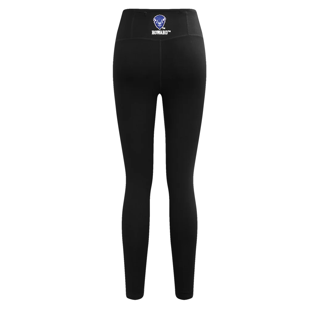 HOWARD UNIVERSITY CLASSIC JERSEY LEGGING (BLACK) - Image 4