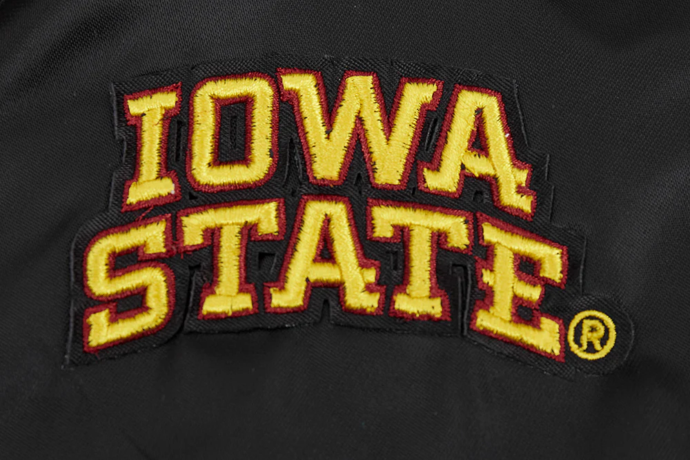 IOWA STATE UNIVERSITY CLASSIC SATIN JACKET (BLACK) - Image 9