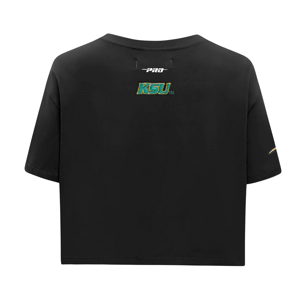 KENTUCKY STATE UNIVERSITY CLASSIC SINGLE JERSEY BOXY TEE (BLACK) - Image 5