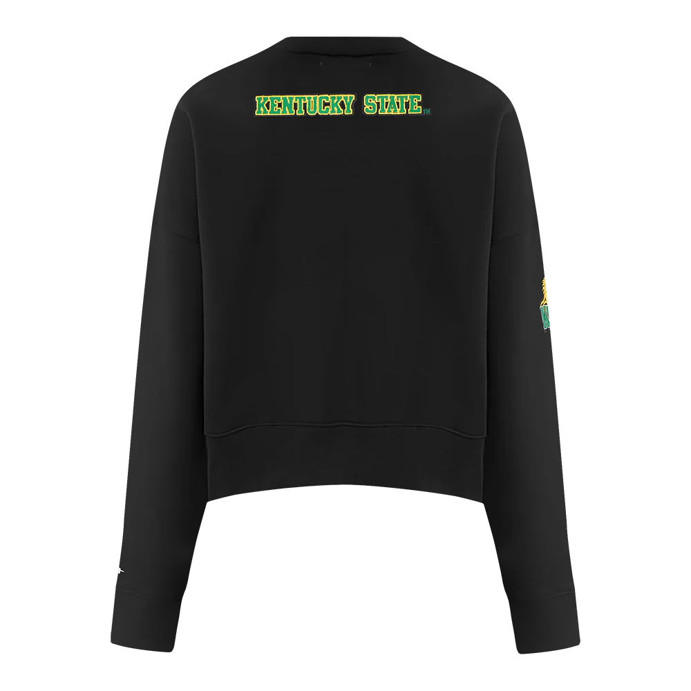 KENTUCKY STATE UNIVERSITY CLASSIC FLEECE CREWNECK (BLACK) - Image 3