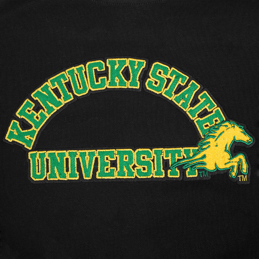 KENTUCKY STATE UNIVERSITY CLASSIC FLEECE CREWNECK (BLACK) - Image 5