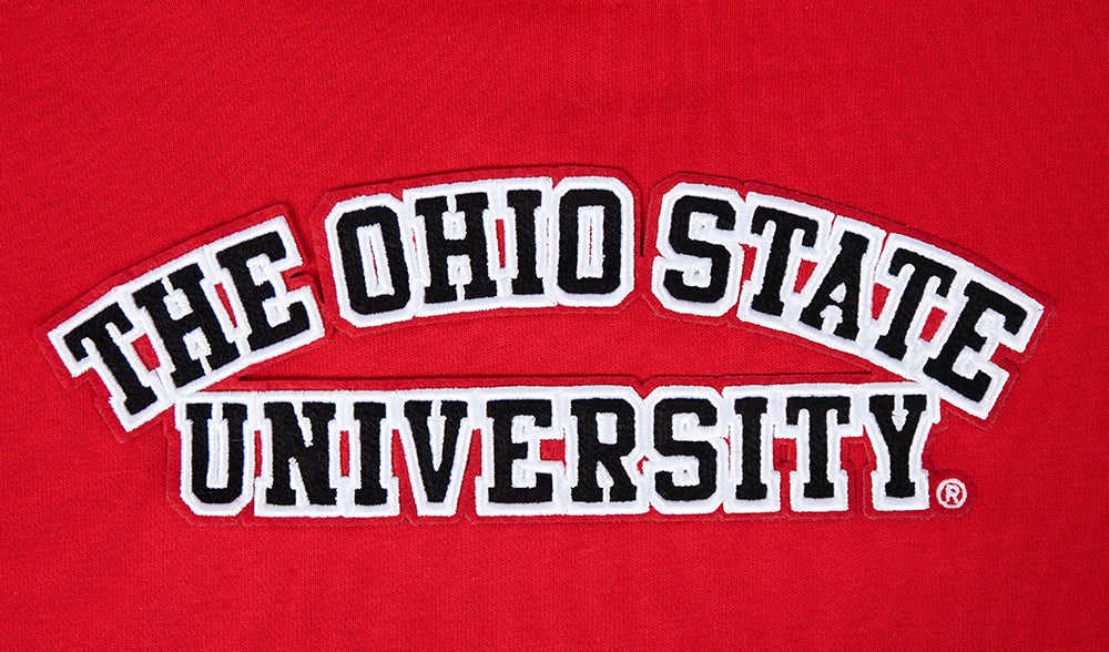 OHIO STATE UNIVERSITY CLASSIC WOMEN'S PULLOVER HOODIE (RED) - Image 5