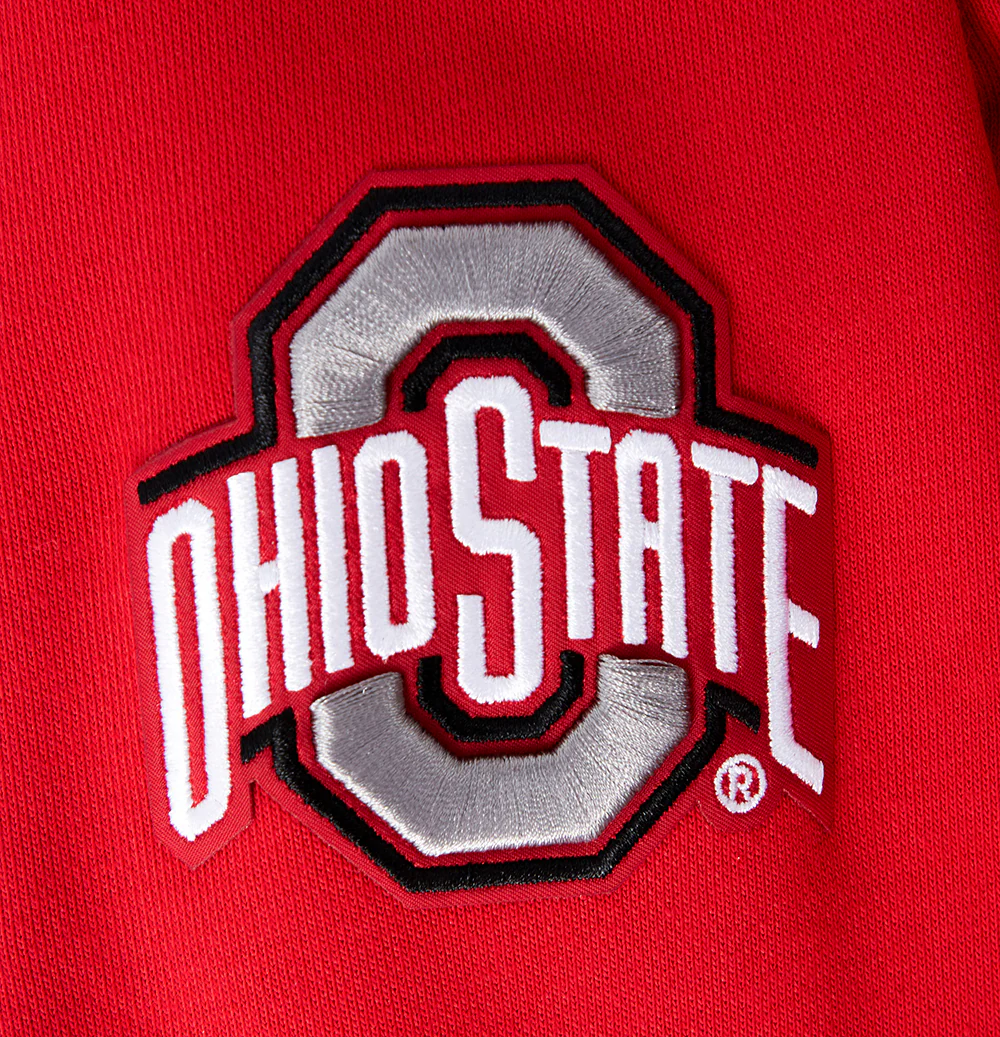 OHIO STATE UNIVERSITY CLASSIC WOMEN'S PULLOVER HOODIE (RED) - Image 6