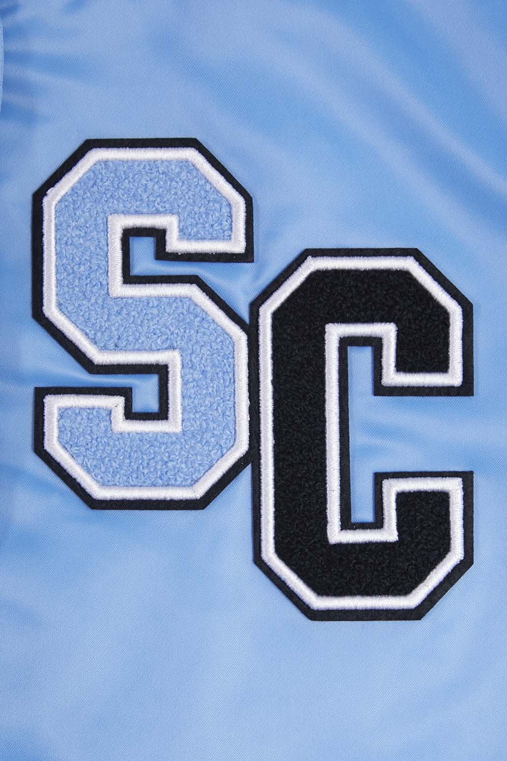 SPELMAN COLLEGE CLASSIC RIB SATIN JACKET (UNIVERSITY BLUE) - Image 6