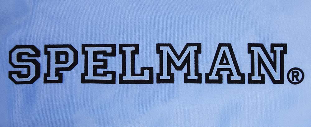 SPELMAN COLLEGE CLASSIC RIB SATIN JACKET (UNIVERSITY BLUE) - Image 8