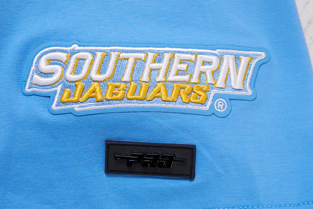 SOUTHERN UNIVERSITY CLASSIC MEN'S STACKED LOGO TEE (UNIVERSITY BLUE) - Image 7