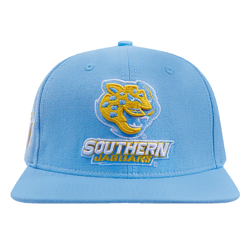 SOUTHERN UNIVERSITY CLASSIC UNISEX PRIMARY LOGO WOOL SNAPBACK HAT (UNIVERSITY BLUE)
