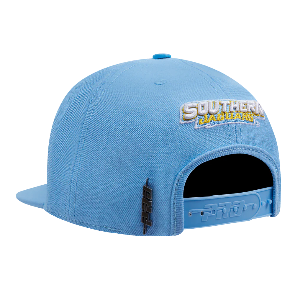 SOUTHERN UNIVERSITY CLASSIC UNISEX PRIMARY LOGO WOOL SNAPBACK HAT (UNIVERSITY BLUE) - Image 4
