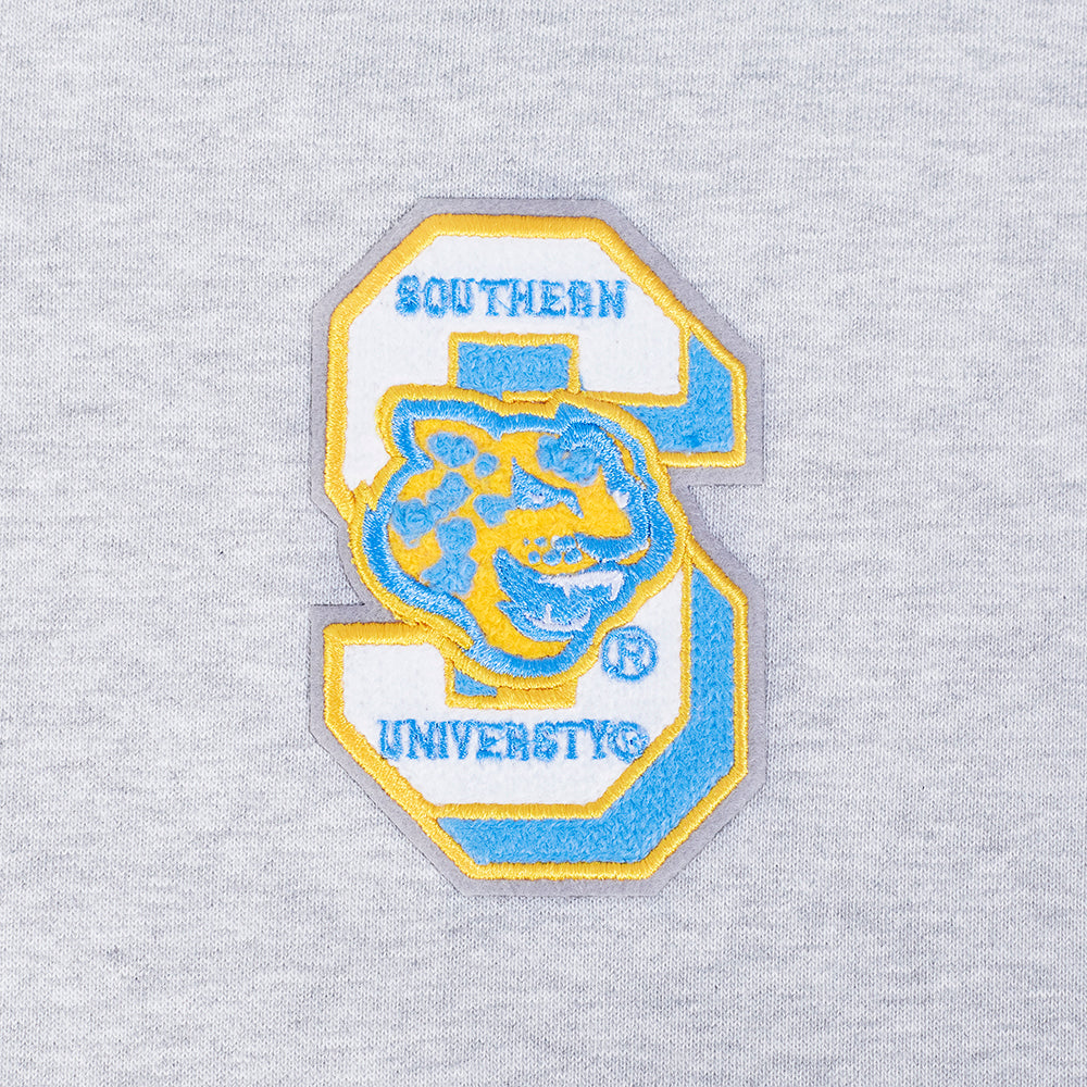 SOUTHERN UNIVERSITY CLASSIC FLEECE CROPPED PULLOVER HOODIE (HEATHER GREY) - Image 5
