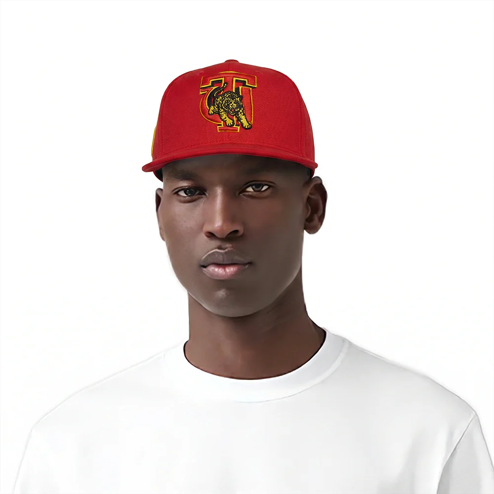 TUSKEGEE UNIVERSITY CLASSIC UNISEX PRIMARY LOGO WOOL SNAPBACK HAT (RED)