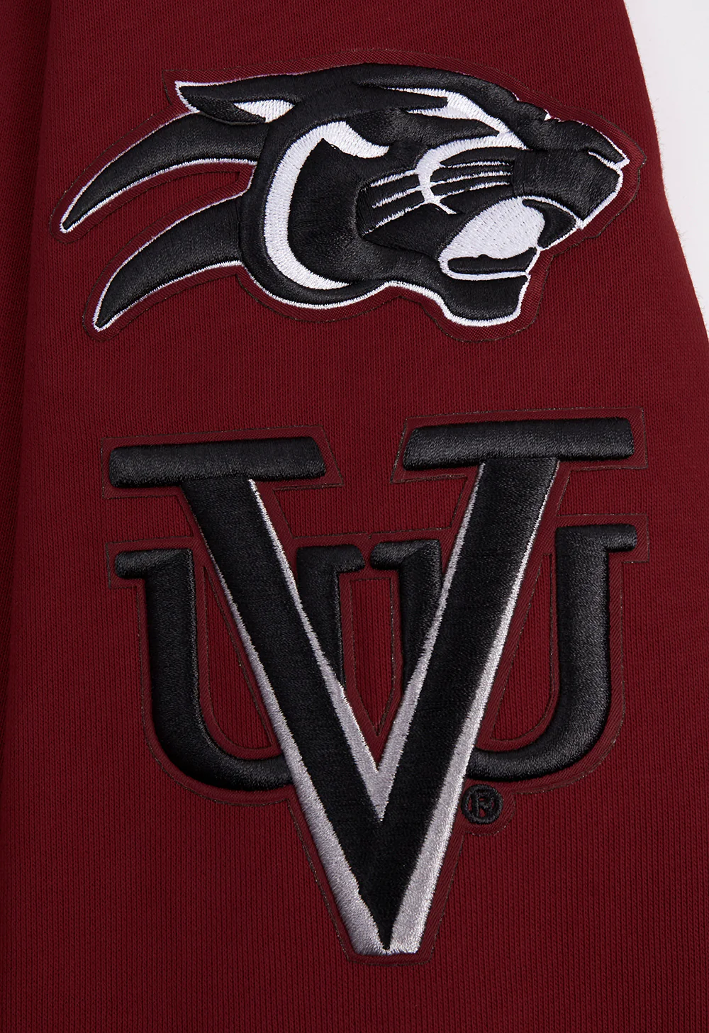 HBCU X NBA ALL STAR 2024 VIRGINIA UNION UNIVERSITY MEN'S RIB FLEECE PULLOVER HOODIE (CARDINAL RED) - Image 8