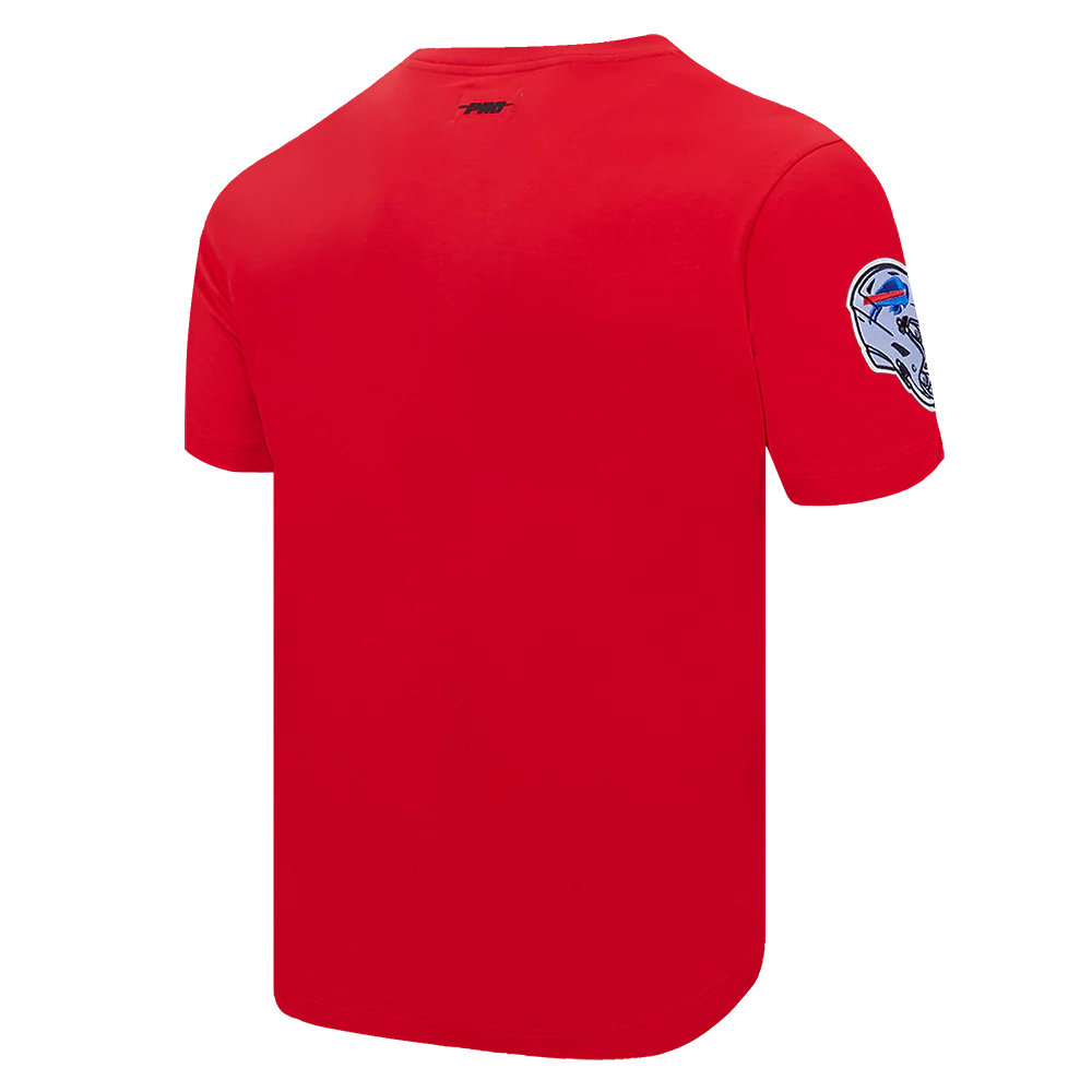 NFL BUFFALO BILLS OLD ENGLISH MEN'S TEE (RED) - Image 4