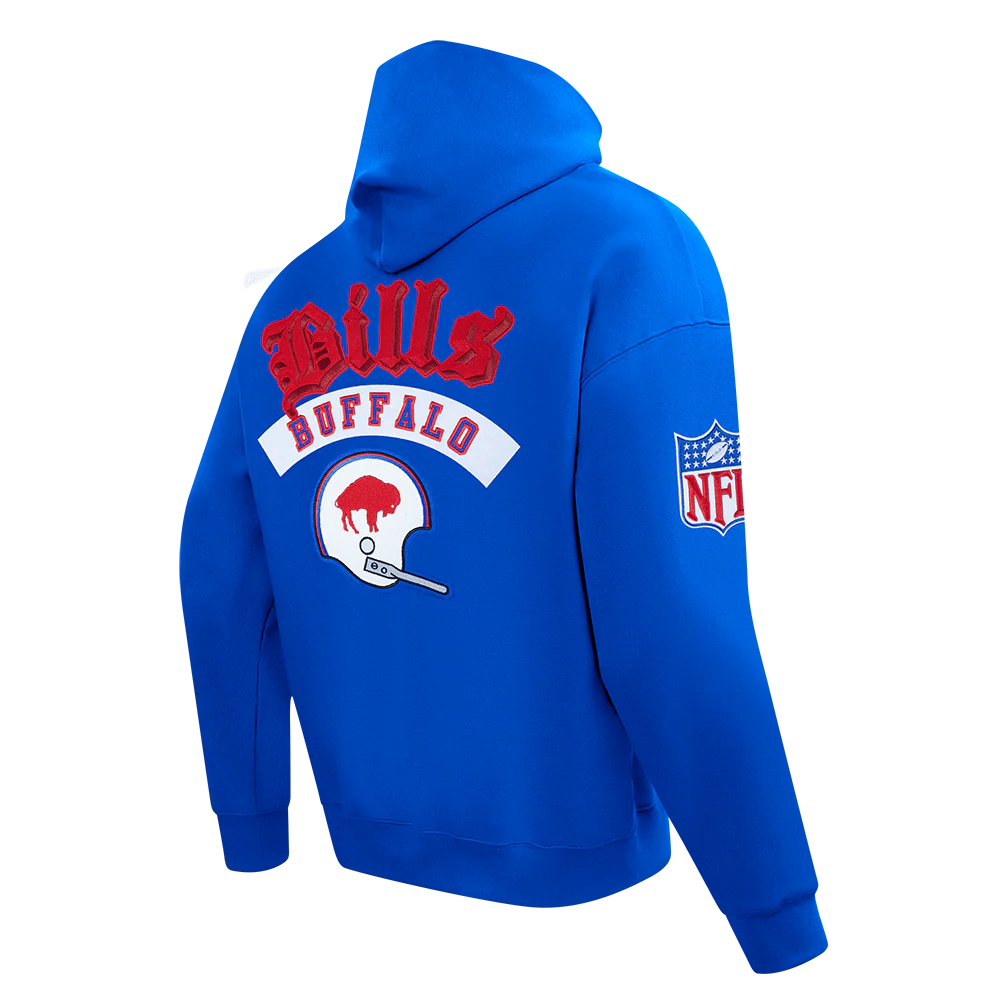 NFL BUFFALO BILLS BEST OF MEN'S DROP SHOULDER FLC PO HOODIE (ROYAL BLUE) - Image 12