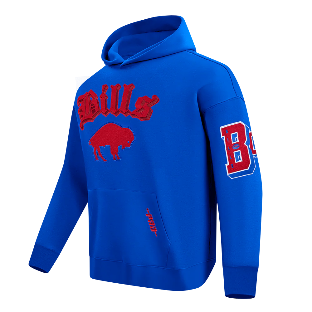 NFL BUFFALO BILLS BEST OF MEN'S DROP SHOULDER FLC PO HOODIE (ROYAL BLUE) - Image 3