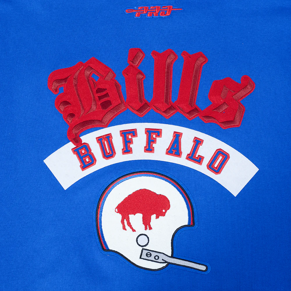 NFL BUFFALO BILLS BEST OF MEN'S DROP SHOULDER FLC PO HOODIE (ROYAL BLUE) - Image 5