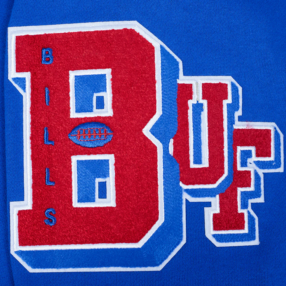 NFL BUFFALO BILLS BEST OF MEN'S DROP SHOULDER FLC PO HOODIE (ROYAL BLUE) - Image 6