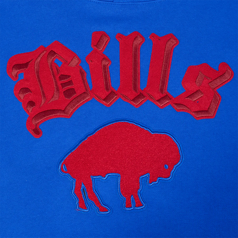 NFL BUFFALO BILLS BEST OF MEN'S DROP SHOULDER FLC PO HOODIE (ROYAL BLUE) - Image 8