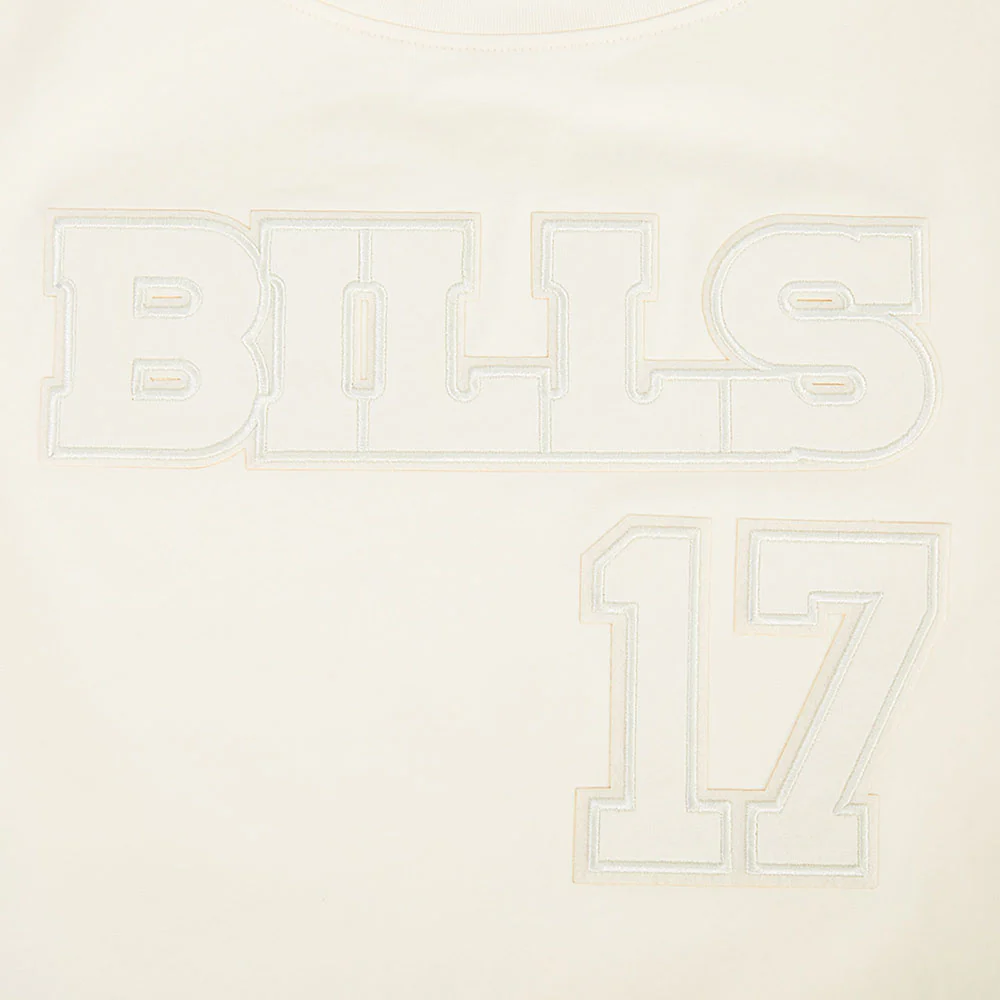 NFL BUFFALO BILLS JOSH ALLEN #17 NEUTRAL PNN WOMEN'S SJ BOXY TEE (EGGSHELL) - Image 6