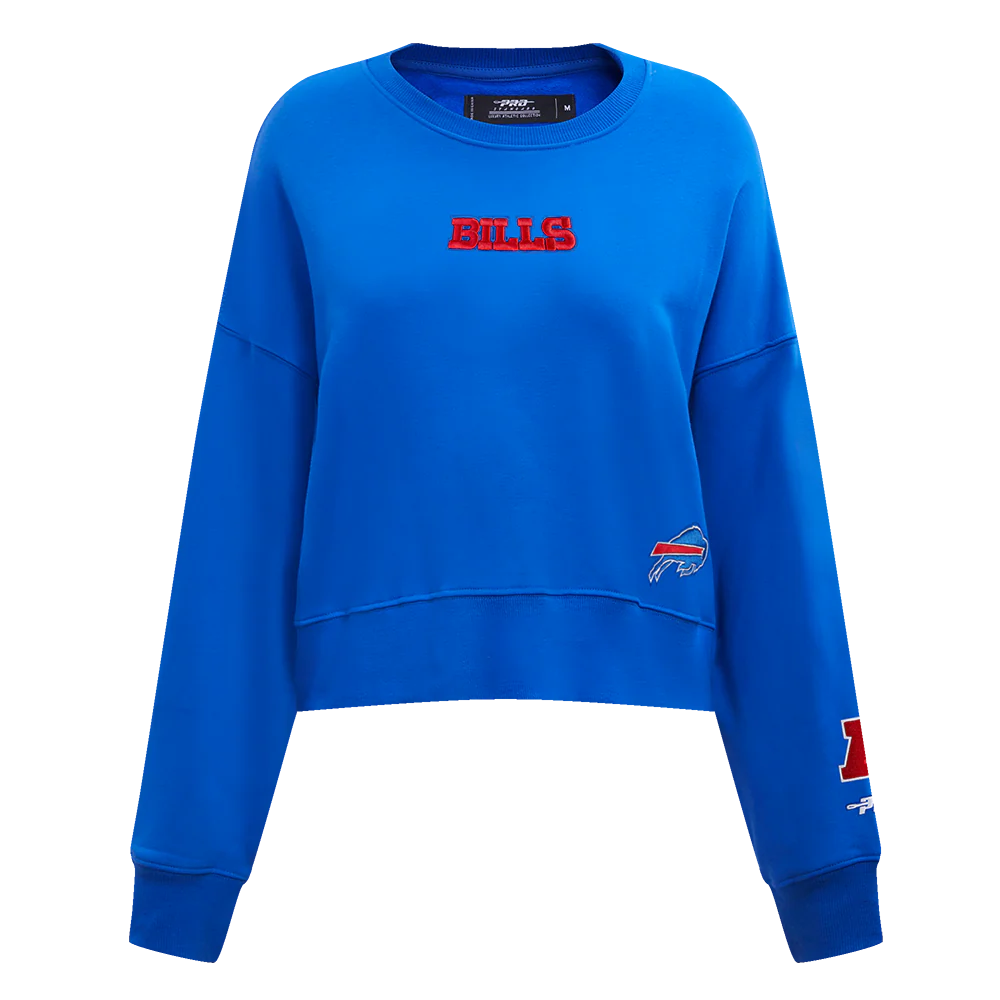 NFL BUFFALO BILLS WINGSPAN WOMEN'S FLC CREWNECK (ROYAL BLUE) - Image 3