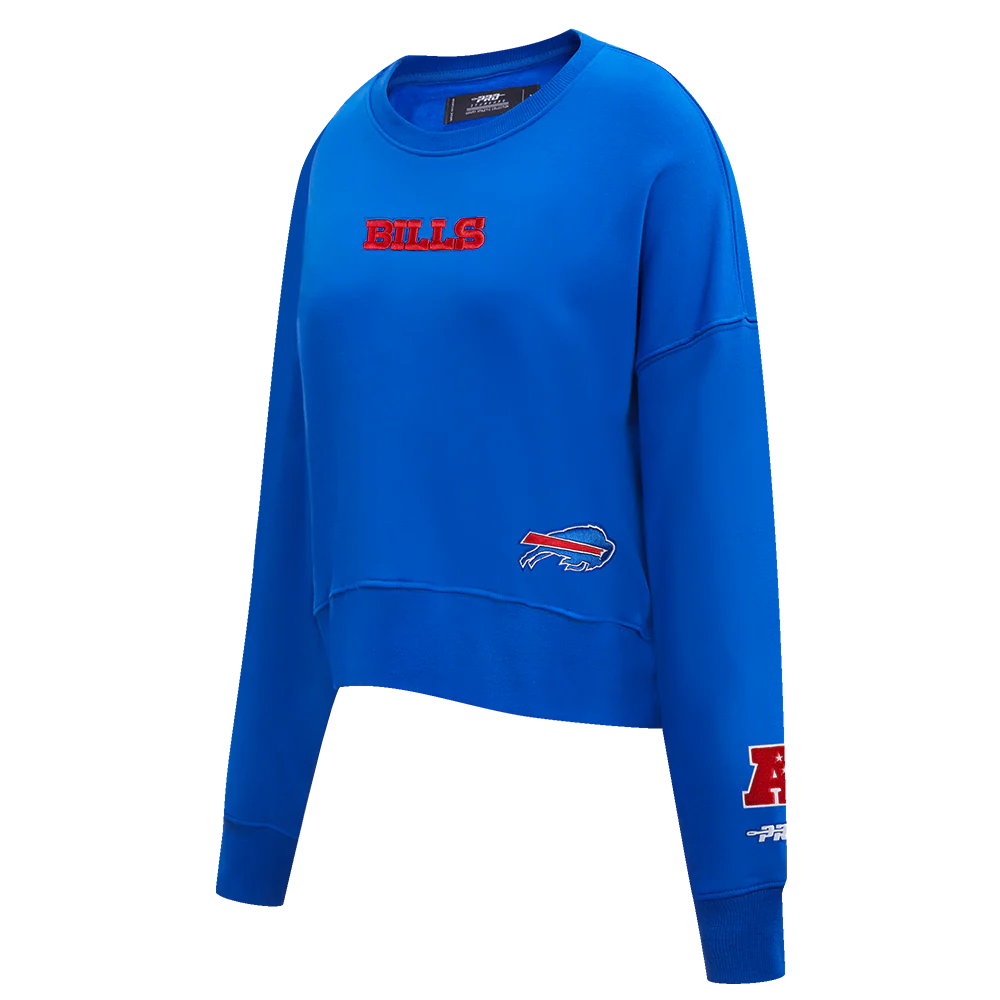 NFL BUFFALO BILLS WINGSPAN WOMEN'S FLC CREWNECK (ROYAL BLUE) - Image 4