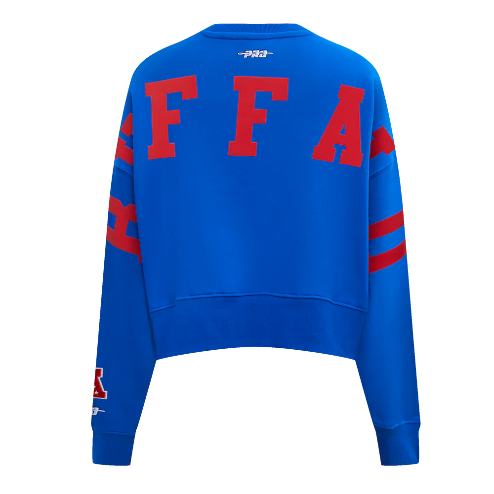 NFL BUFFALO BILLS WINGSPAN WOMEN'S FLC CREWNECK (ROYAL BLUE) - Image 5
