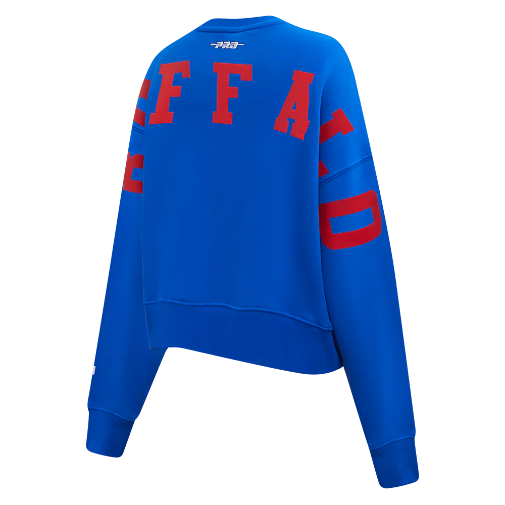 NFL BUFFALO BILLS WINGSPAN WOMEN'S FLC CREWNECK (ROYAL BLUE) - Image 6