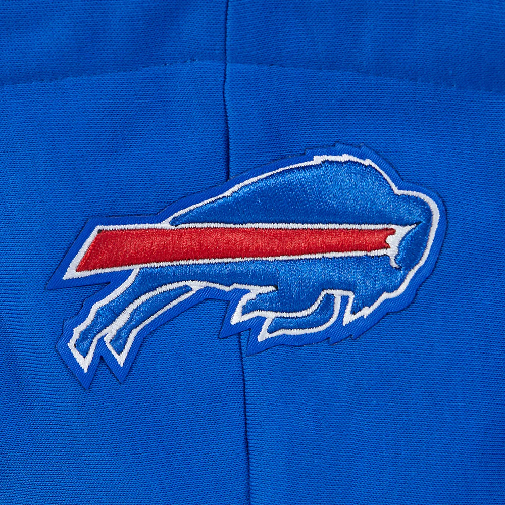 NFL BUFFALO BILLS JOSH ALLEN #17 CLASSIC PNN WOMEN'S FLC CROPPED PO HOODIE (ROYAL BLUE) - Image 5