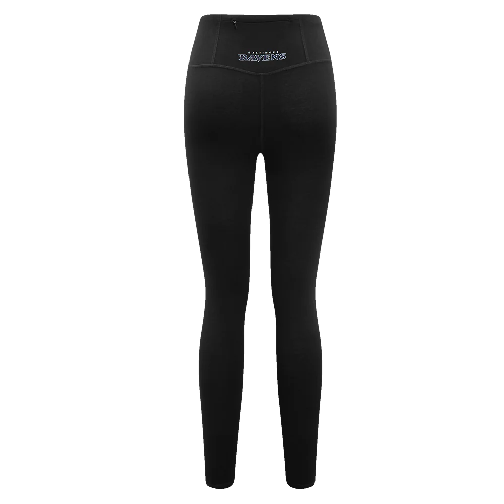 NFL BALTIMORE RAVENS CLASSIC WOMEN'S JERSEY LEGGING (BLACK) - Image 4