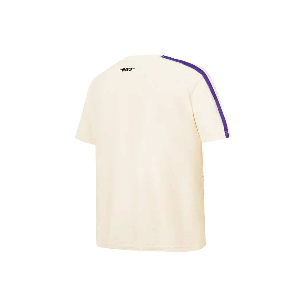 NFL BALTIMORE RAVENS RETRO CLASSIC LITTLE BOY'S SS TAPING TEE (EGGSHELL/ PURPLE) - Image 4