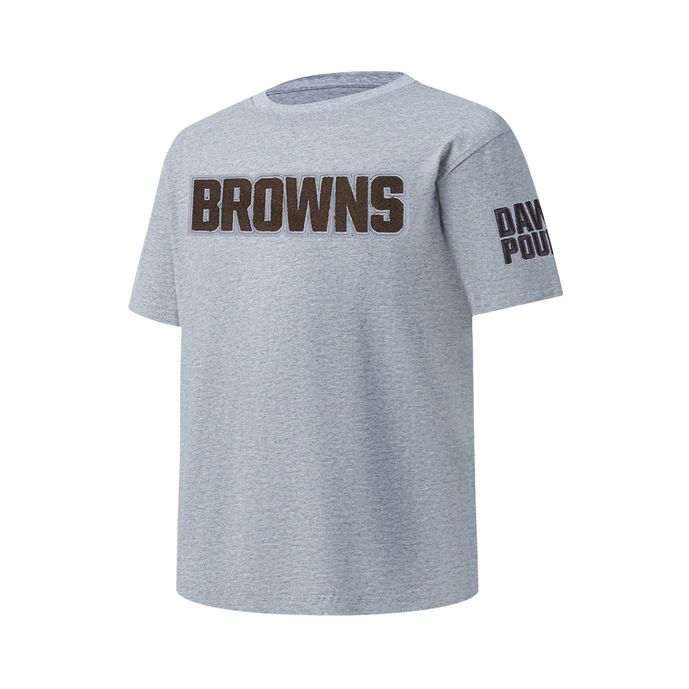 NFL CLEVELAND BROWNS CLASSIC LITTLE BOY'S SS TEE (HEATHER GREY)